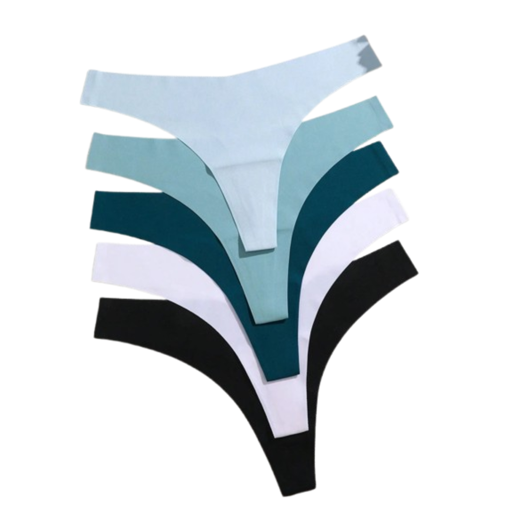5-Pack V-Waist Seamless Thongs - KOKOOSH