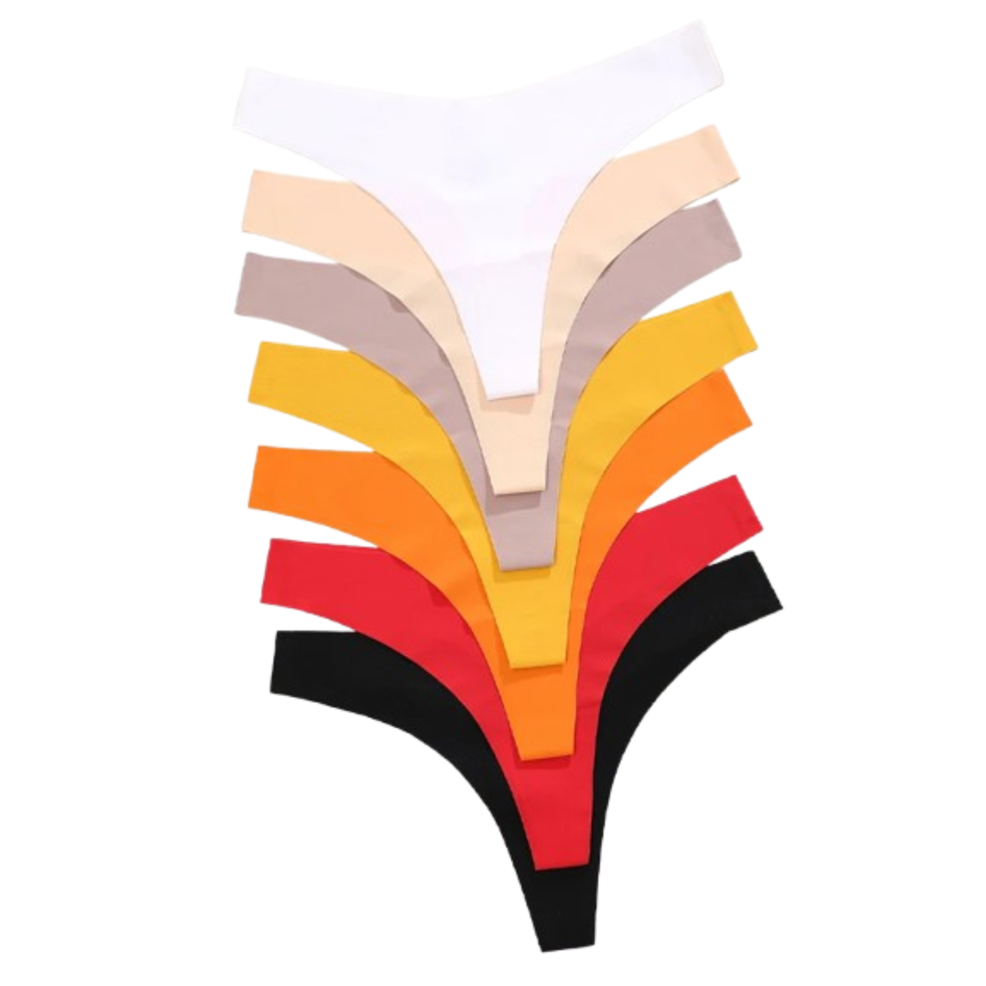 5-Pack V-Waist Seamless Thongs - KOKOOSH