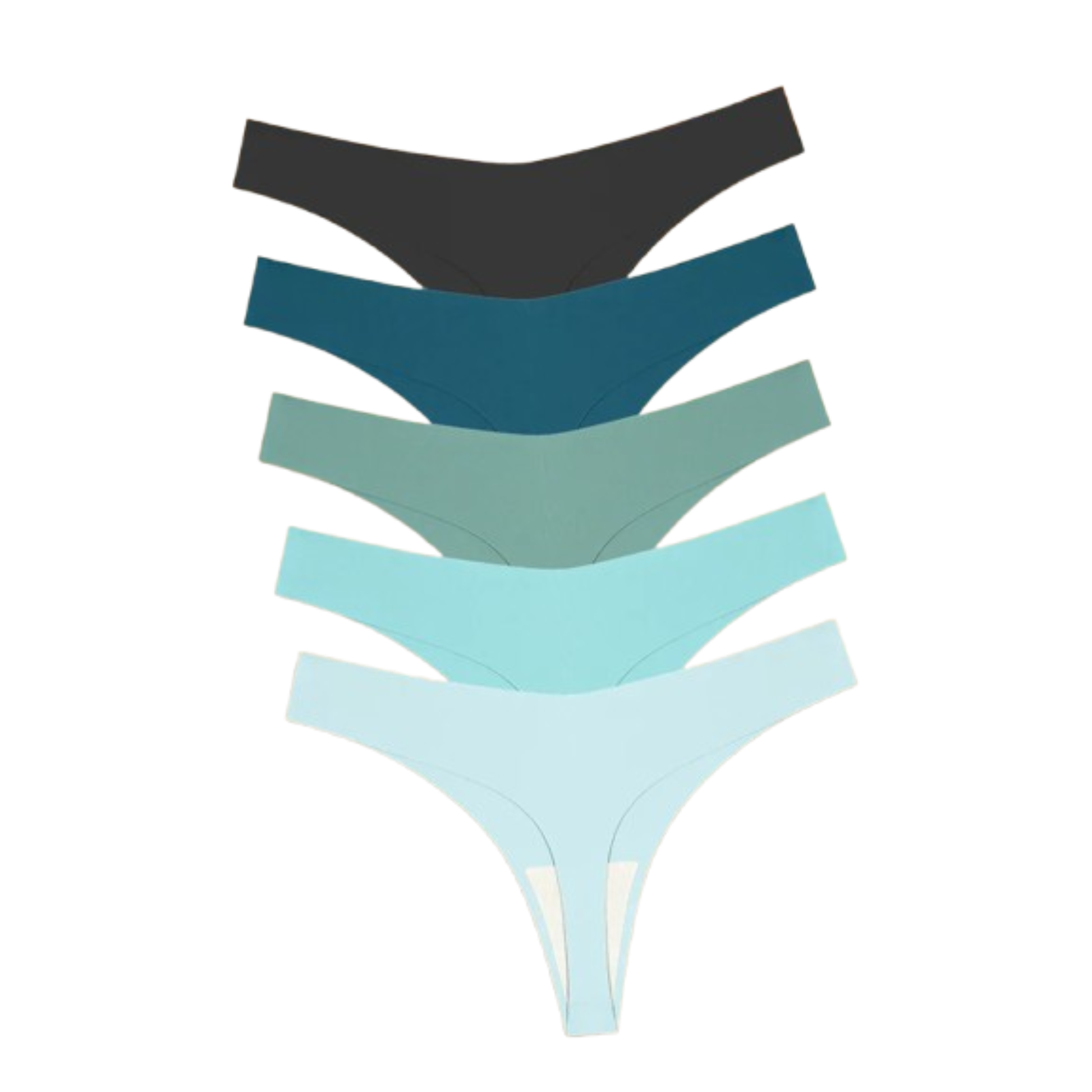 5-Pack V-Waist Seamless Thongs - KOKOOSH
