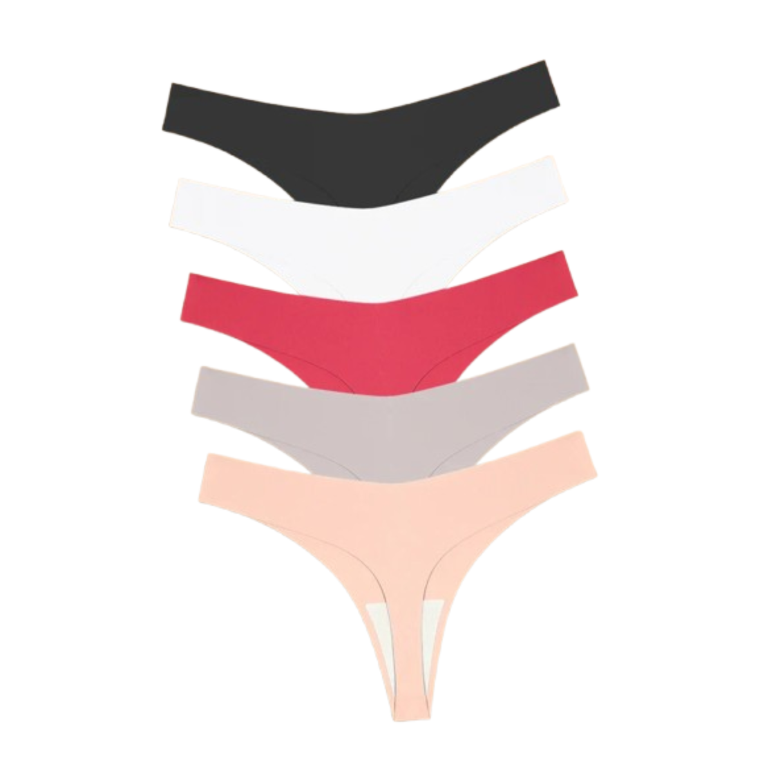 5-Pack V-Waist Seamless Thongs - KOKOOSH