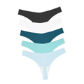5-Pack V-Waist Seamless Thongs - KOKOOSH