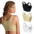 Cross-back lift sports bra delivers shockproof support