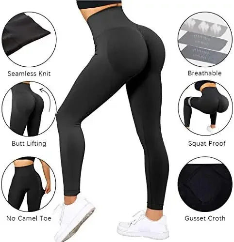 High Waist Push-Up Leggings - KOKOOSH