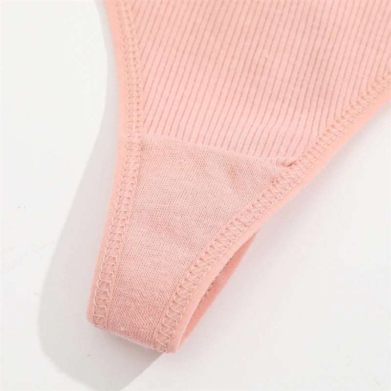 3-Pack Lace Cotton Thongs - KOKOOSH