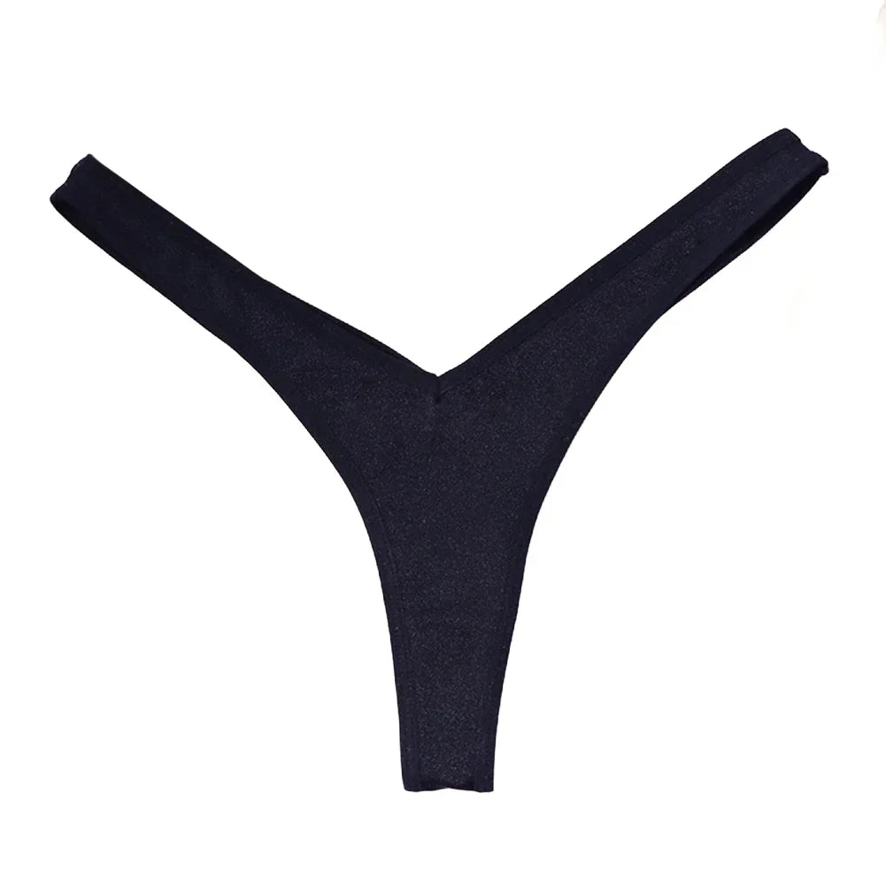 Elegant v-waist seamless thong for everyday comfort