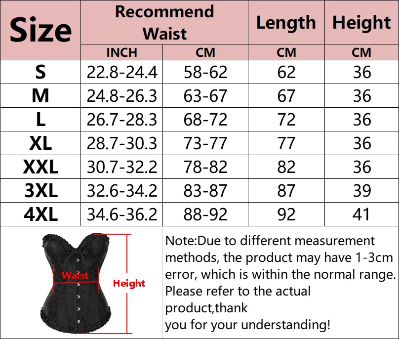 Sexy Overbust Corset Top - KOKOOSH