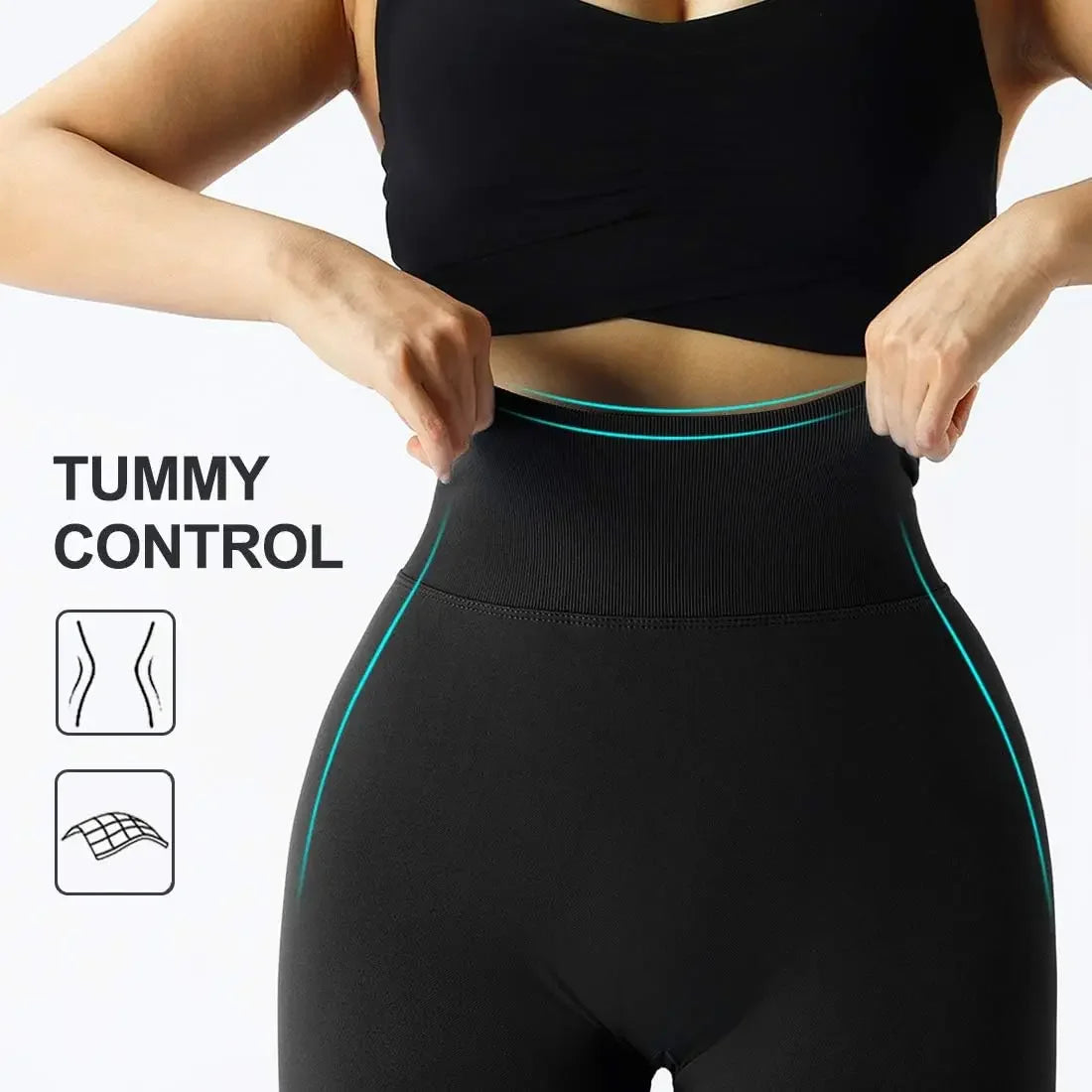 High Waist Push-Up Leggings - KOKOOSH